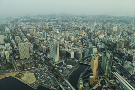 Landmark tower, Yokohama Japan, Minato Miraiのeditorial素材