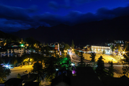 City of Sapa, Sapa District, Lao Cai Province, Northwest Vietnamの写真素材
