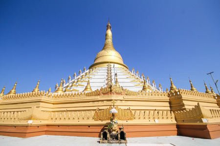 Temple and Pagoda in Bago, Myanmarの写真素材