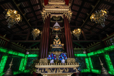 Beautiful temple at Chiang Rai, Thailandのeditorial素材