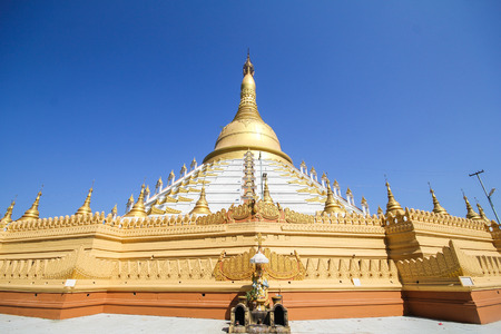 Temple and Pagoda in Bago, Myanmarの写真素材