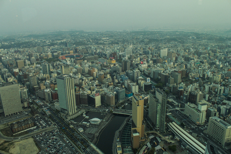 Landmark tower, Yokohama Japan, Minato Miraiのeditorial素材
