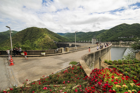 Bhumibol dam, Tak, Thailandのeditorial素材