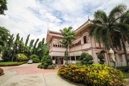 Ban Wongburi historical house in Phrae, Thailand.のeditorial素材