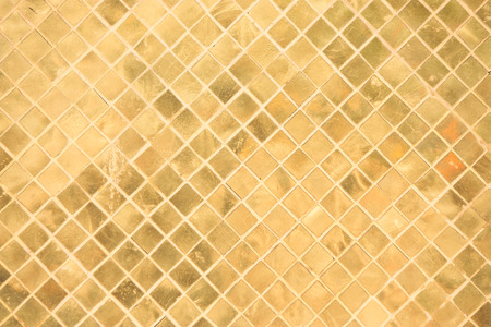 Gold rectangle ornament の写真素材