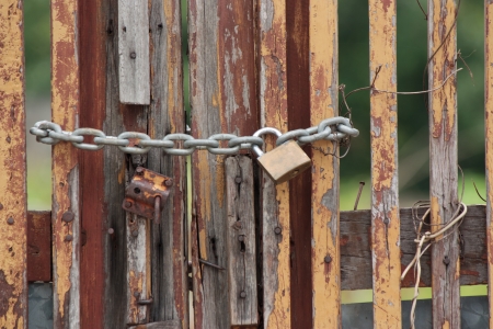 Old rusty lock の写真素材