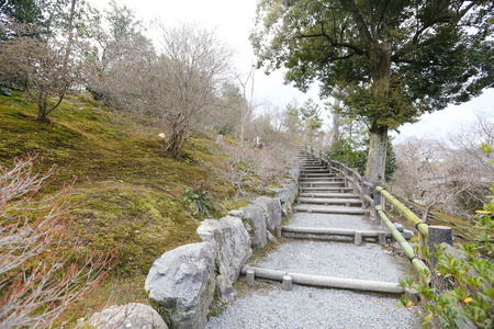 Tenryu-ji Temple zen garden Japanのeditorial素材