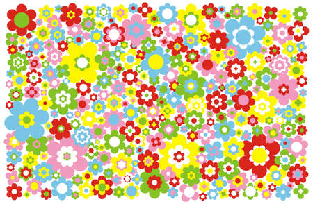 flowers backgroundのイラスト素材