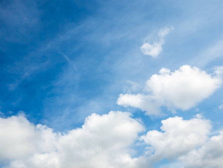 blue sky on sunshine dayの写真素材