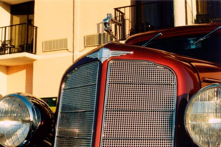 1930's sedan in Myrtle Beach, SC.の写真素材