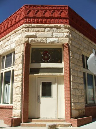 sandstone fire house in Tonopah, Nevada.の写真素材