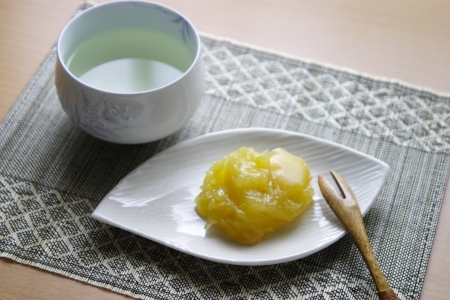 Chestnuts mashed sweet potatoの写真素材