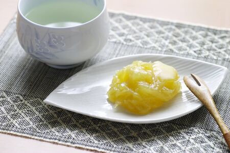Chestnuts mashed sweet potatoの写真素材