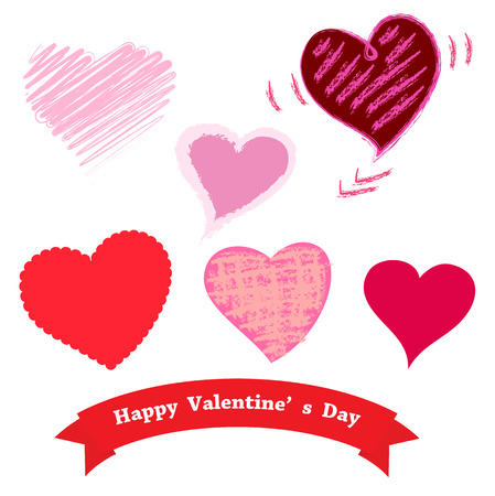 Valentine image illustrations.のイラスト素材