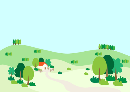 Country Landscapesのイラスト素材