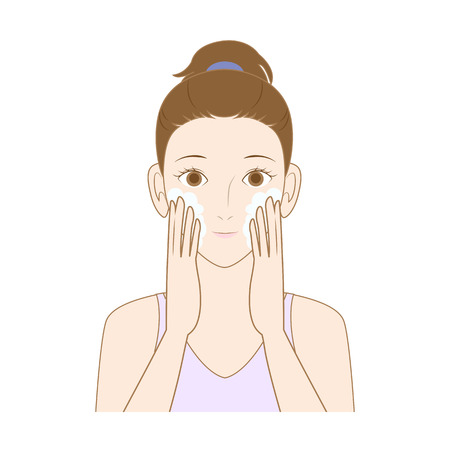 Face washのイラスト素材