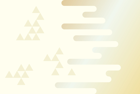 New Year's image combining Japanese patternのイラスト素材