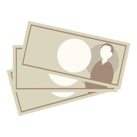 Illustration of paper money in Japan.のイラスト素材