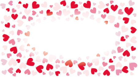 Background illustration of heart symbol pattern.のイラスト素材