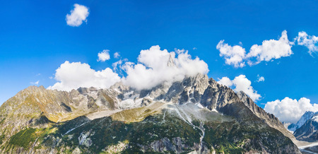 Panoramic view of Chamonix-Mont-Blancの写真素材
