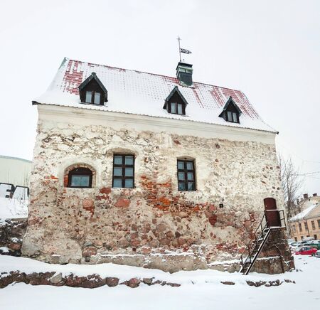 Medieval Swedish Burgher's house in Vyborg, Russiaのeditorial素材