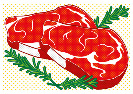 Steak popのイラスト素材