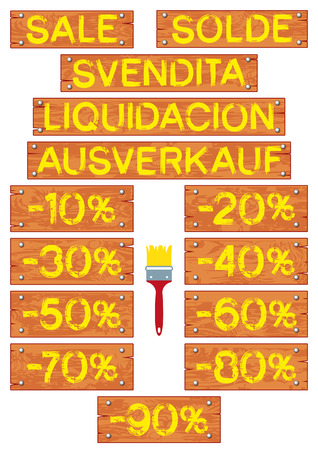 Brushstroke percent  1のイラスト素材