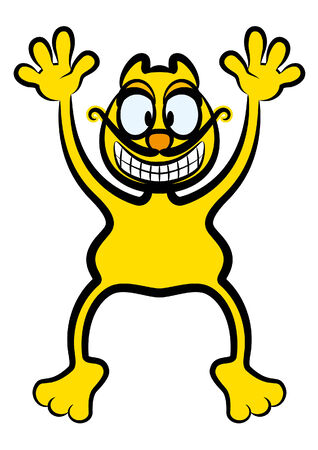 Yellow catのイラスト素材