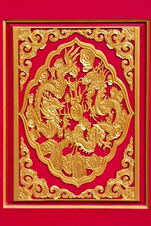 Chinese temple wall paintingの写真素材