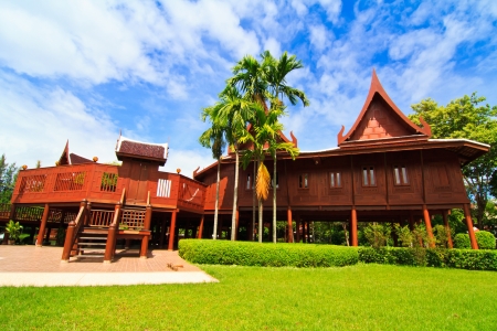 Beautiful thai style houseのeditorial素材