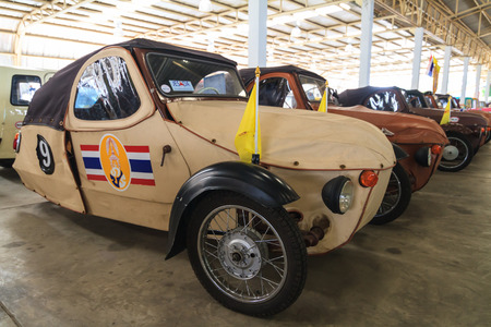 Ancient tricycle carのeditorial素材