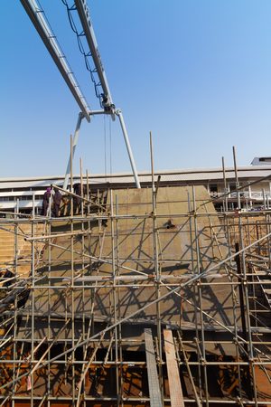 Ship building shoot inside of dry dockのeditorial素材