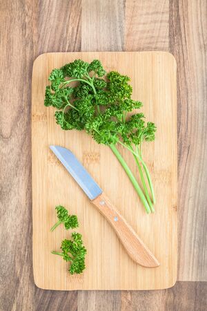 Parsley Knife Chopping Boardの写真素材