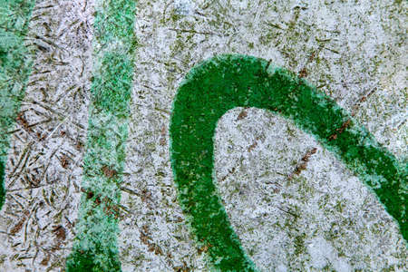 Grunge weathered gray textured stone wall backgroundの写真素材