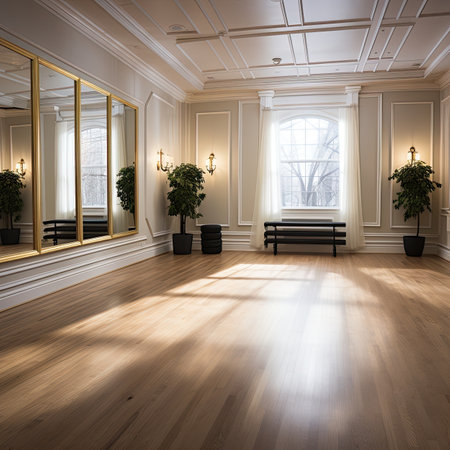 Luxury interior design of a classic hall.の素材