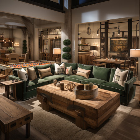 Luxury living room interior with furniture.の素材