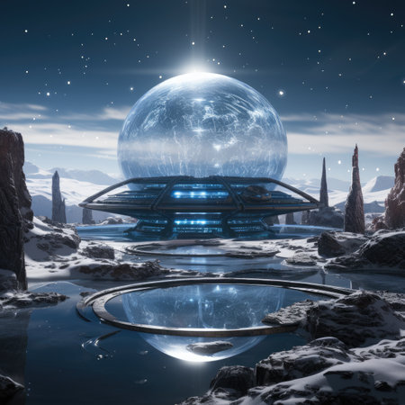 Fantasy alien planet.の素材