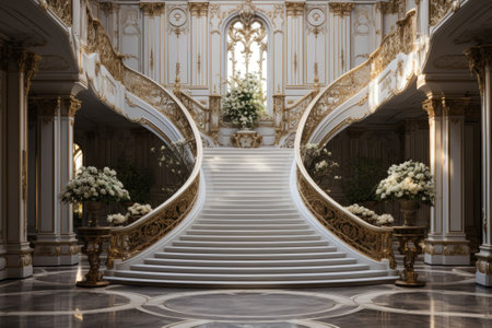 Luxury interior of the royal palaceの素材