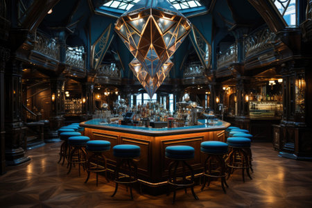 Interior of a pubの素材