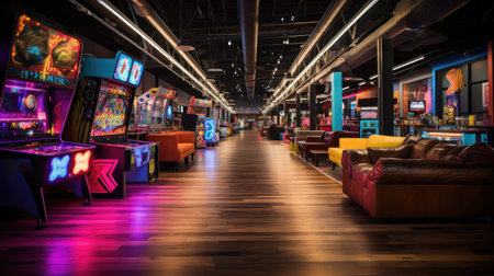 The interior of the night club.の素材