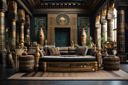 Interior of the living room in the classical style.の素材