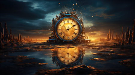 Time concept background.の素材