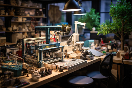 Lego minifigures at the exhibition of toysの素材