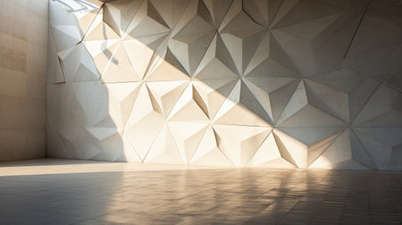 Abstract modern architecture background, empty open space interior.の素材