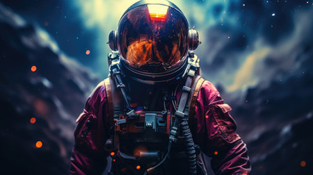 Astronaut in spaceの素材