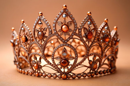 low key image of beautiful queen crown. vintage filtered. fantasy medieval periodの素材