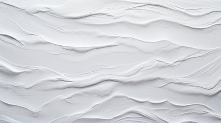 Texture of white paint. Abstract background for design. Top view.の素材