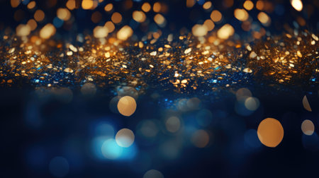Abstract background with bokeh defocused lights, 3d renderingの素材