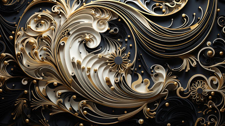 3d illustration of abstract geometric composition,digital art works. Computer generated graphics.の素材