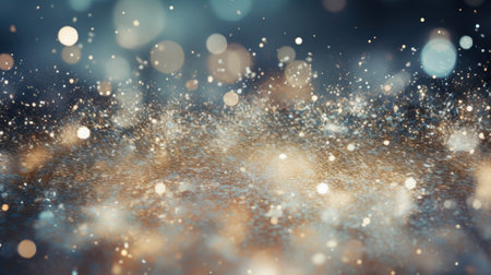 Abstract background with bokeh defocused lights.の素材